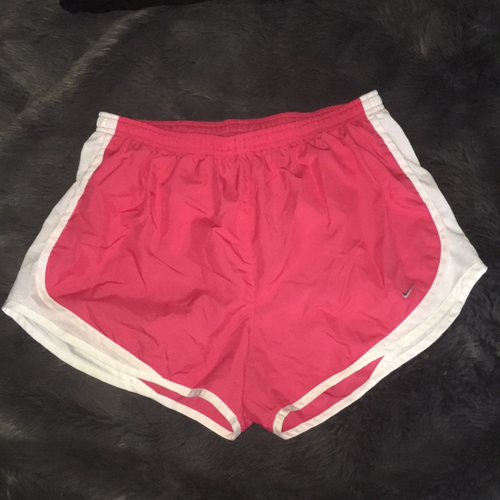 Nike Dri-Fit Running Shorts - rare pink and white